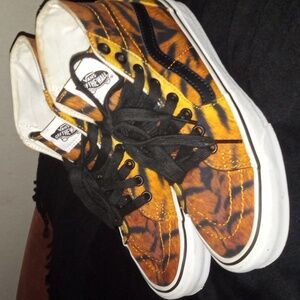 Tiger stiped Vans never worn